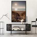 Honey Coast Sea and Sand Vertical Canvas Print