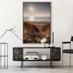 Honey Coast Sea and Sand Vertical Canvas Print