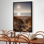 Honey Coast Sea and Sand Vertical Canvas Print