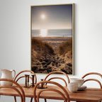 Honey Coast Sea and Sand Vertical Canvas Print