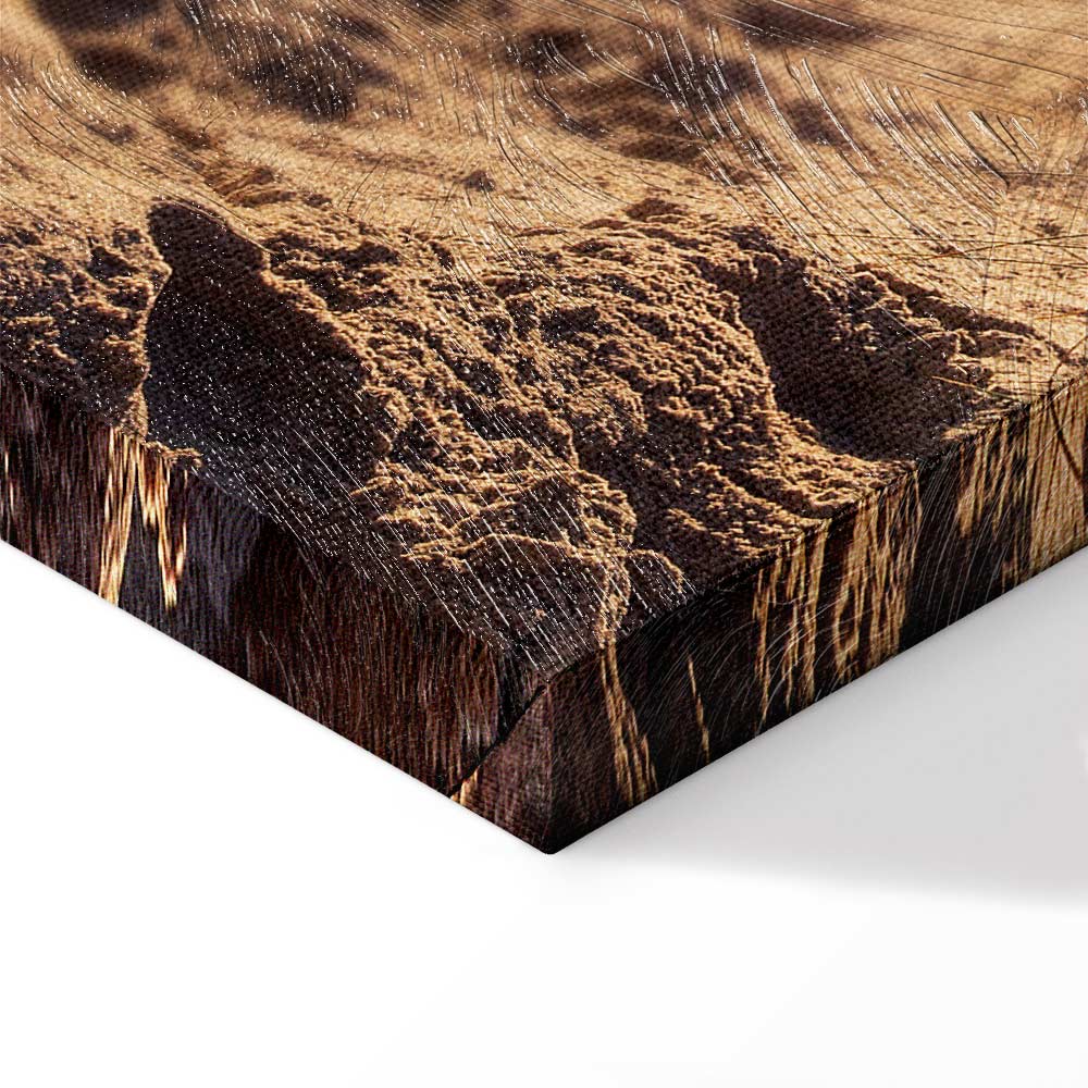 Honey Coast Sea and Sand Vertical Canvas Print