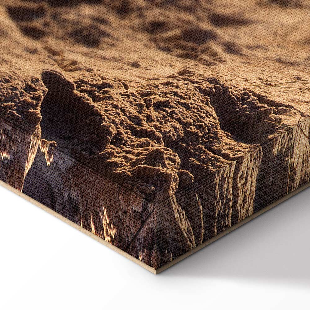 Honey Coast Sea and Sand Vertical Canvas Print