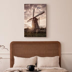 Windmill Sky Landscape Canvas Print