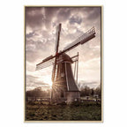 Windmill Sky Landscape Canvas Print