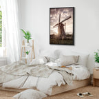 Windmill Sky Landscape Canvas Print