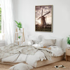 Windmill Sky Landscape Canvas Print