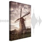 Windmill Sky Landscape Canvas Print