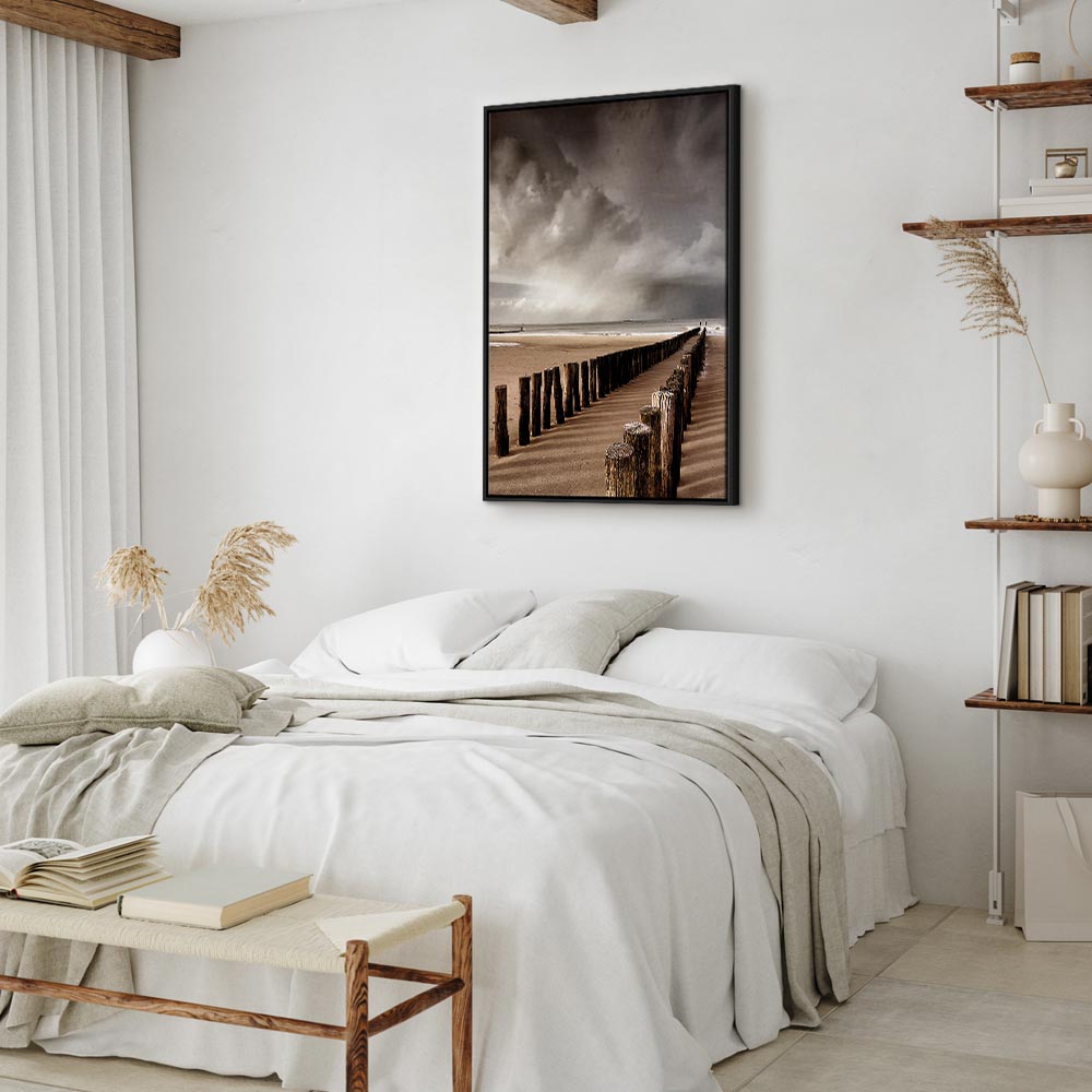 Stormy Sea Horizon Landscape Canvas Print