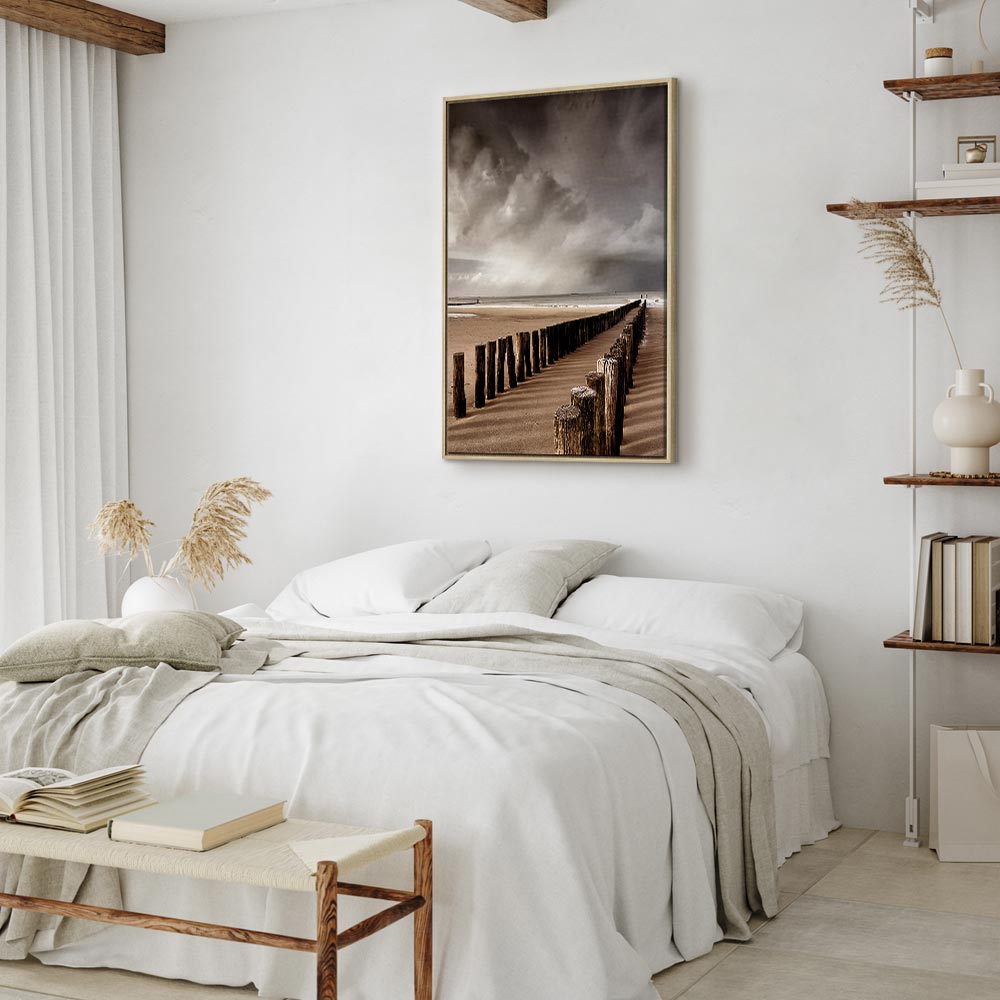 Stormy Sea Horizon Landscape Canvas Print