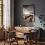 Stormy Sea Horizon Landscape Canvas Print