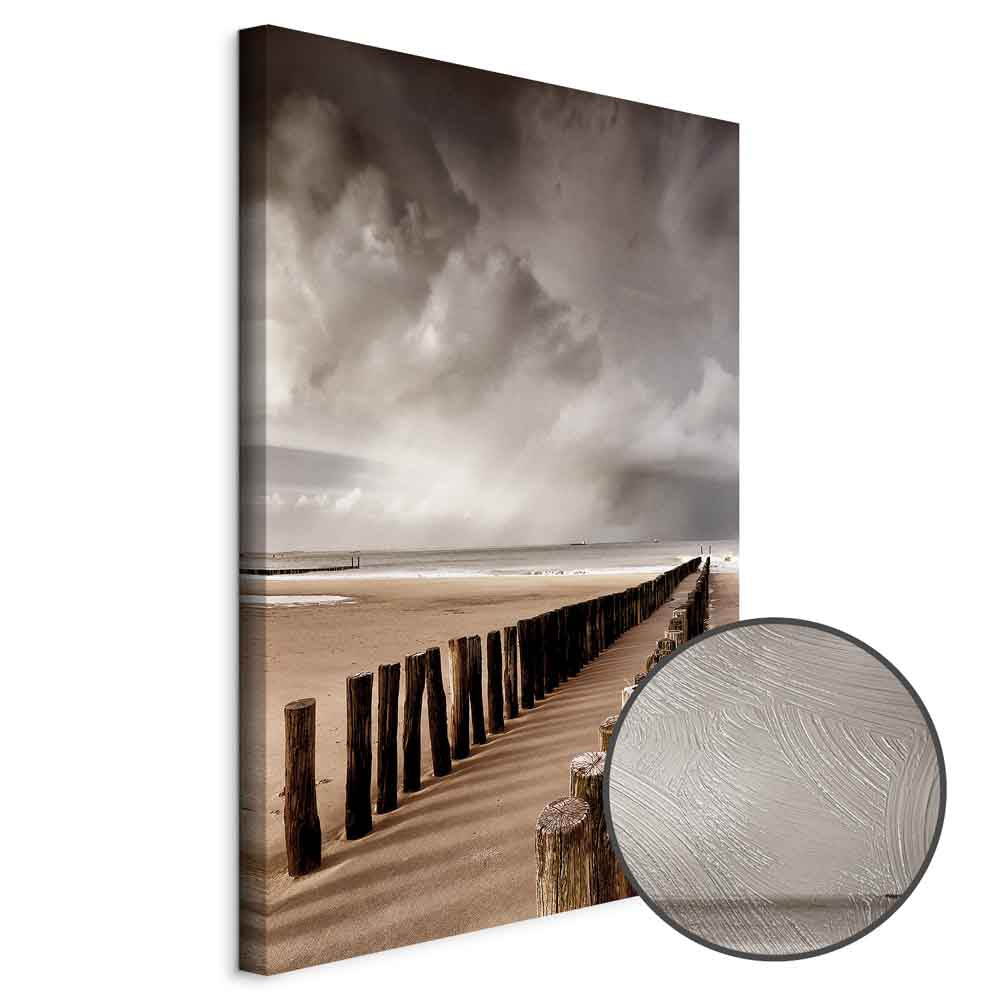 Stormy Sea Horizon Landscape Canvas Print