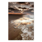 Sea Waves Cloudscape Vertical Canvas Print