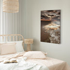 Sea Waves Cloudscape Vertical Canvas Print