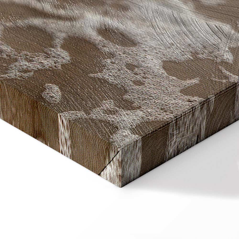 Sea Waves Cloudscape Vertical Canvas Print