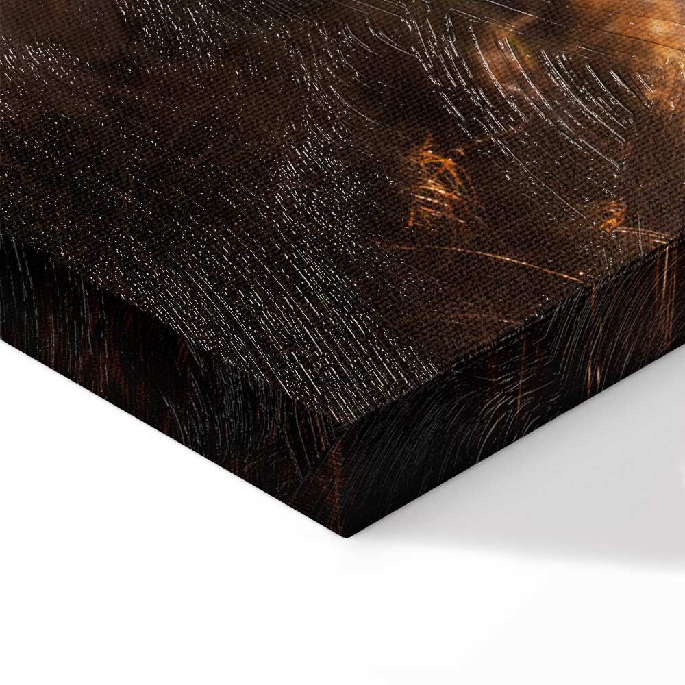 Sunlit Forest Trees Vertical Canvas Print