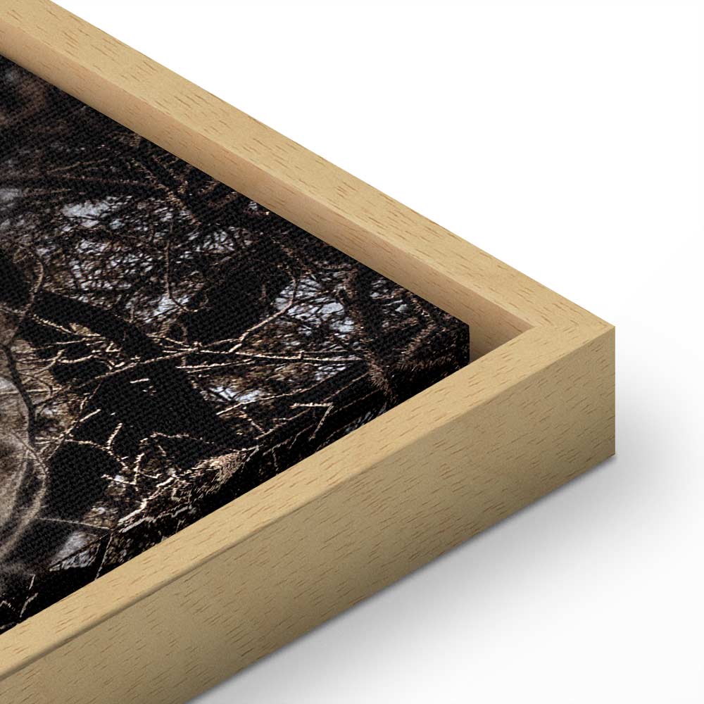 Winter Forest Trees Vertical Canvas Print