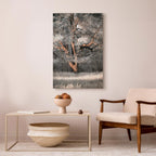 Winter Forest Trees Landscape Canvas Print