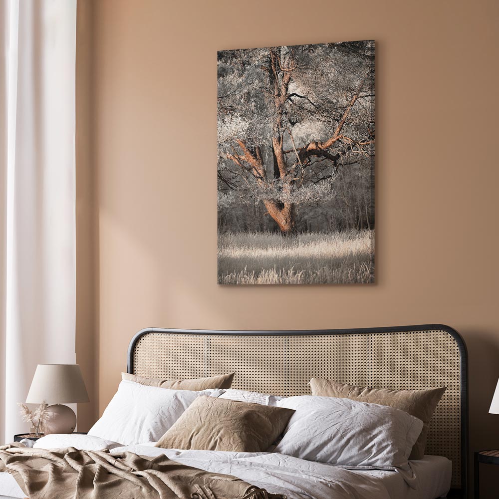 Winter Forest Trees Landscape Canvas Print