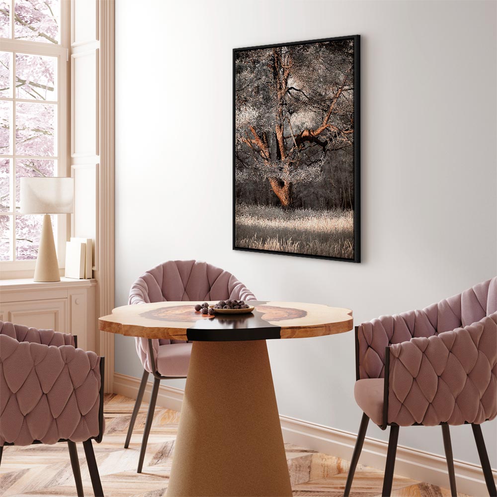 Winter Forest Trees Landscape Canvas Print