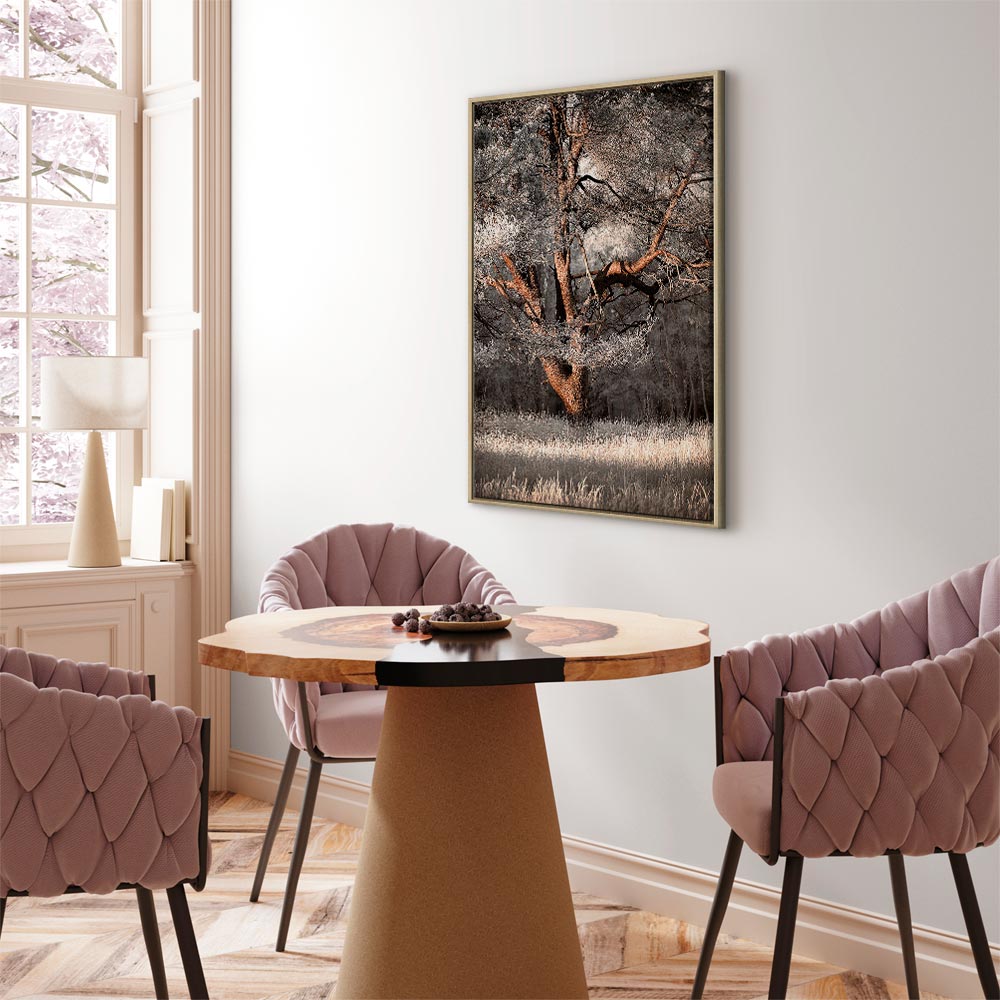 Winter Forest Trees Landscape Canvas Print