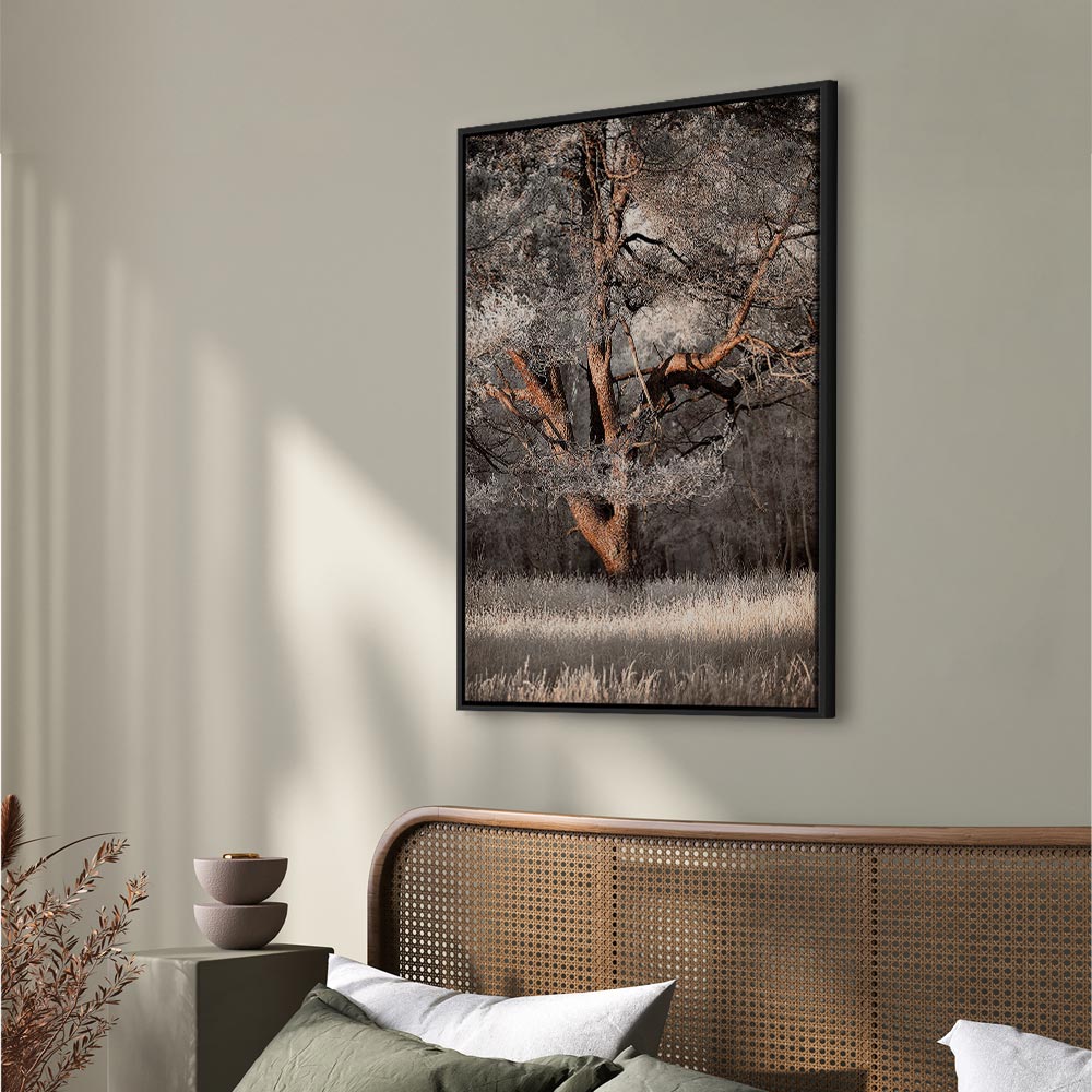 Winter Forest Trees Landscape Canvas Print