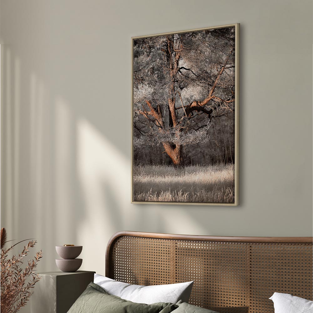 Winter Forest Trees Landscape Canvas Print