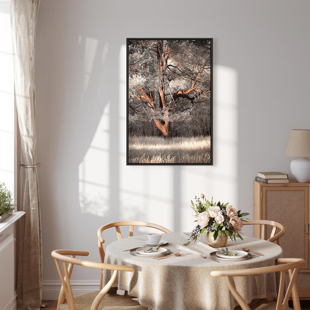 Winter Forest Trees Landscape Canvas Print