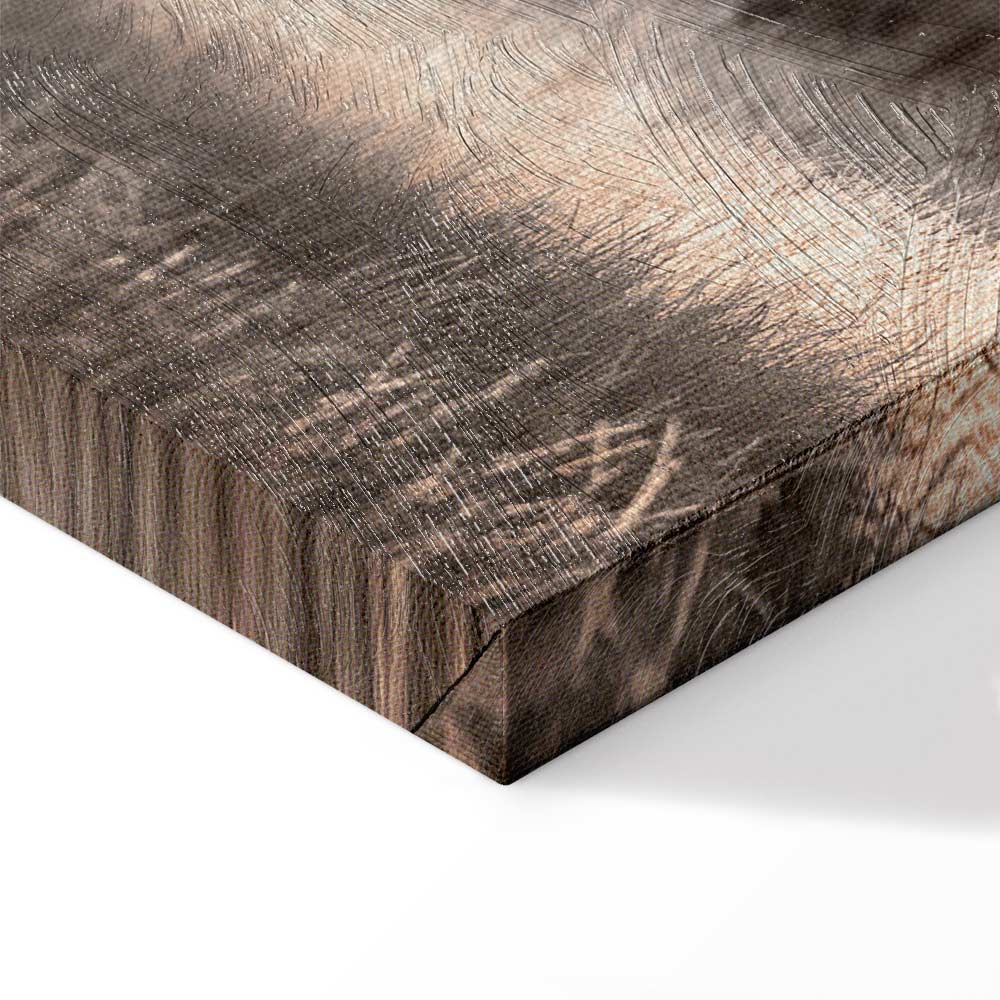 Winter Forest Trees Landscape Canvas Print