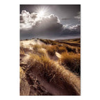 Clouded Sky Landscape Vertical Canvas Print
