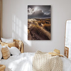 Clouded Sky Landscape Vertical Canvas Print