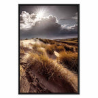 Clouded Sky Landscape Vertical Canvas Print