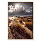 Clouded Sky Landscape Vertical Canvas Print