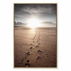 Beach Path Sky Sea Landscape Canvas Print