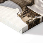 Dolomites Winter Landscape Vertical Canvas Print