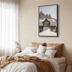 Dolomites Winter Landscape Vertical Canvas Print