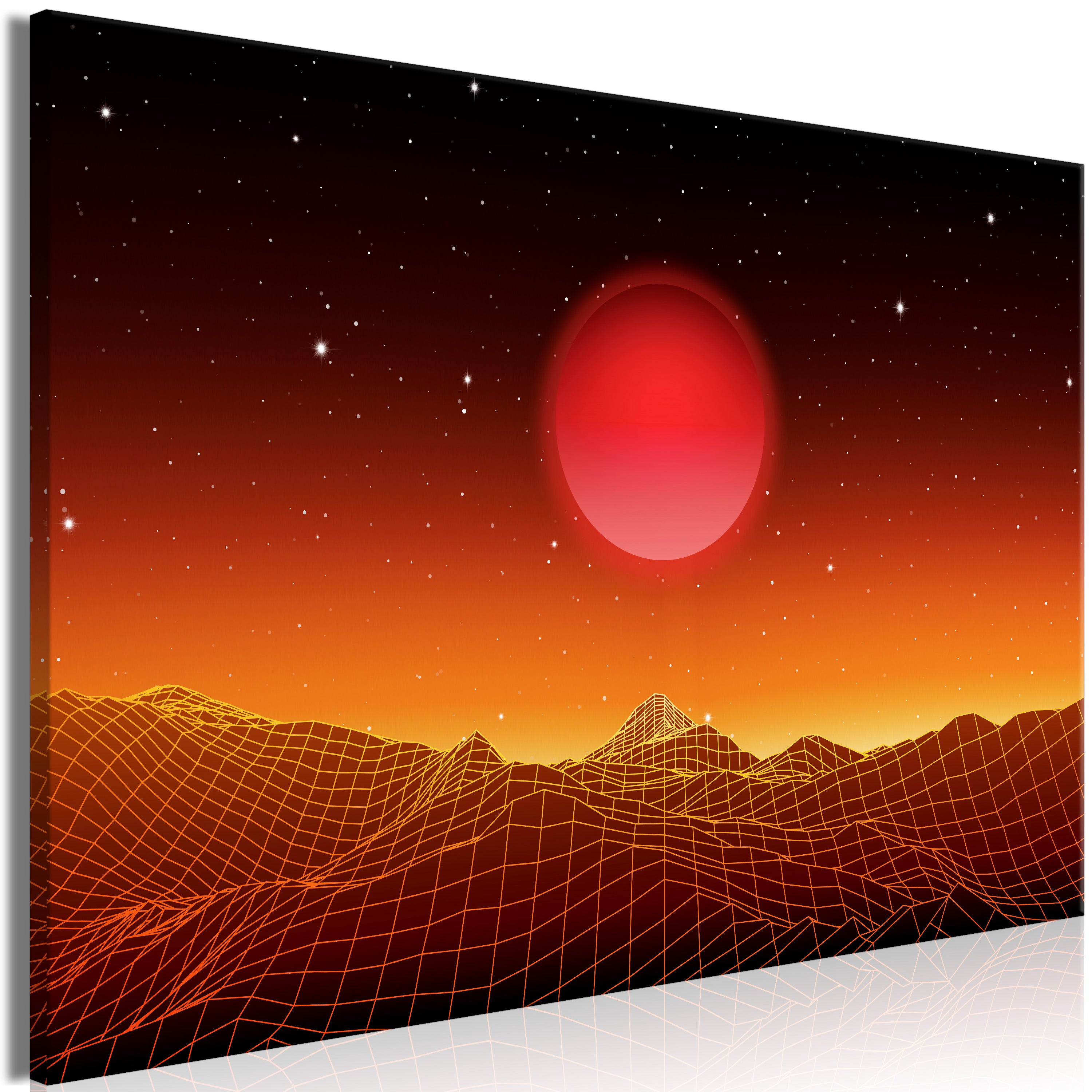 Canvas Print Futuristic Landscape 1 Part Wide