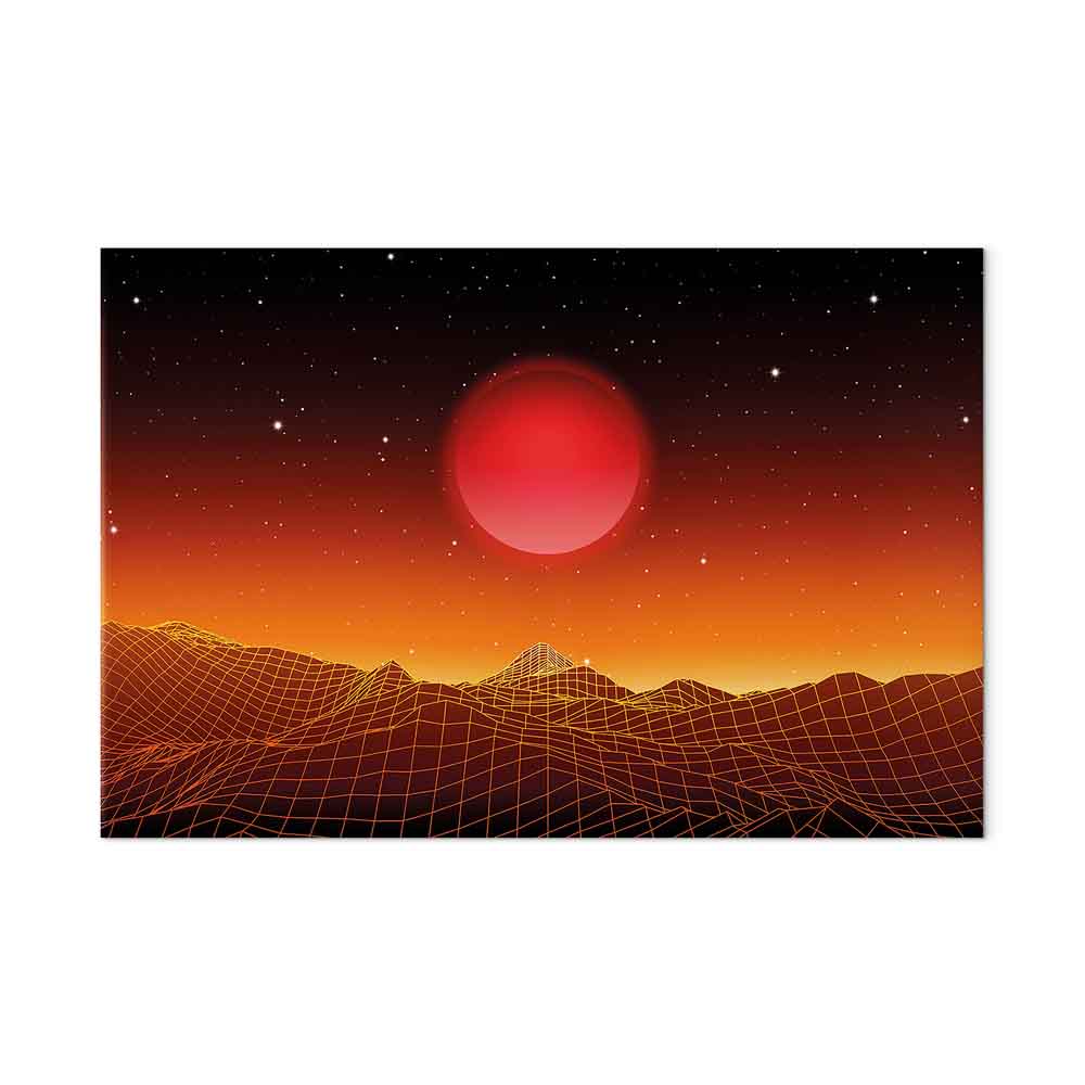 Futuristic Sky Landscape Canvas Print