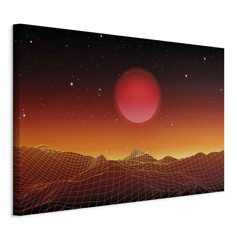 Futuristic Sky Landscape Canvas Print