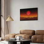 Futuristic Sky Landscape Canvas Print