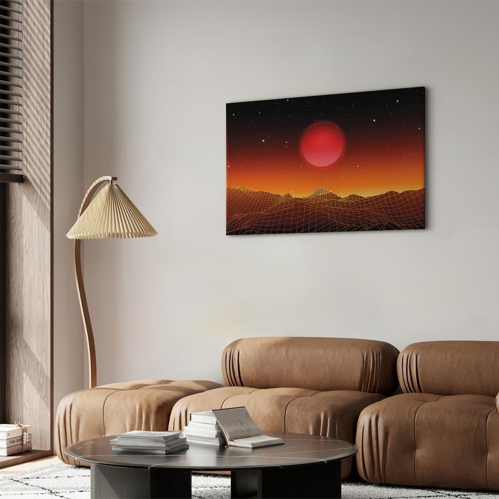 Futuristic Sky Landscape Canvas Print