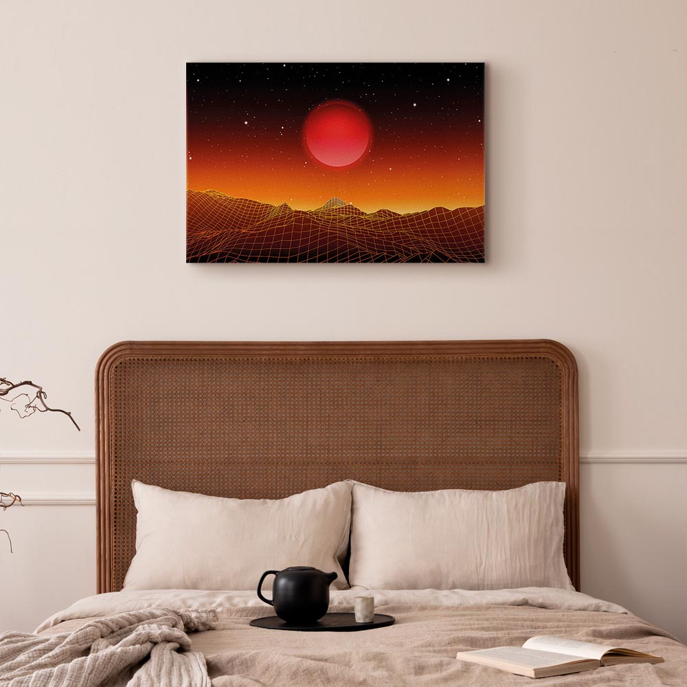 Futuristic Sky Landscape Canvas Print