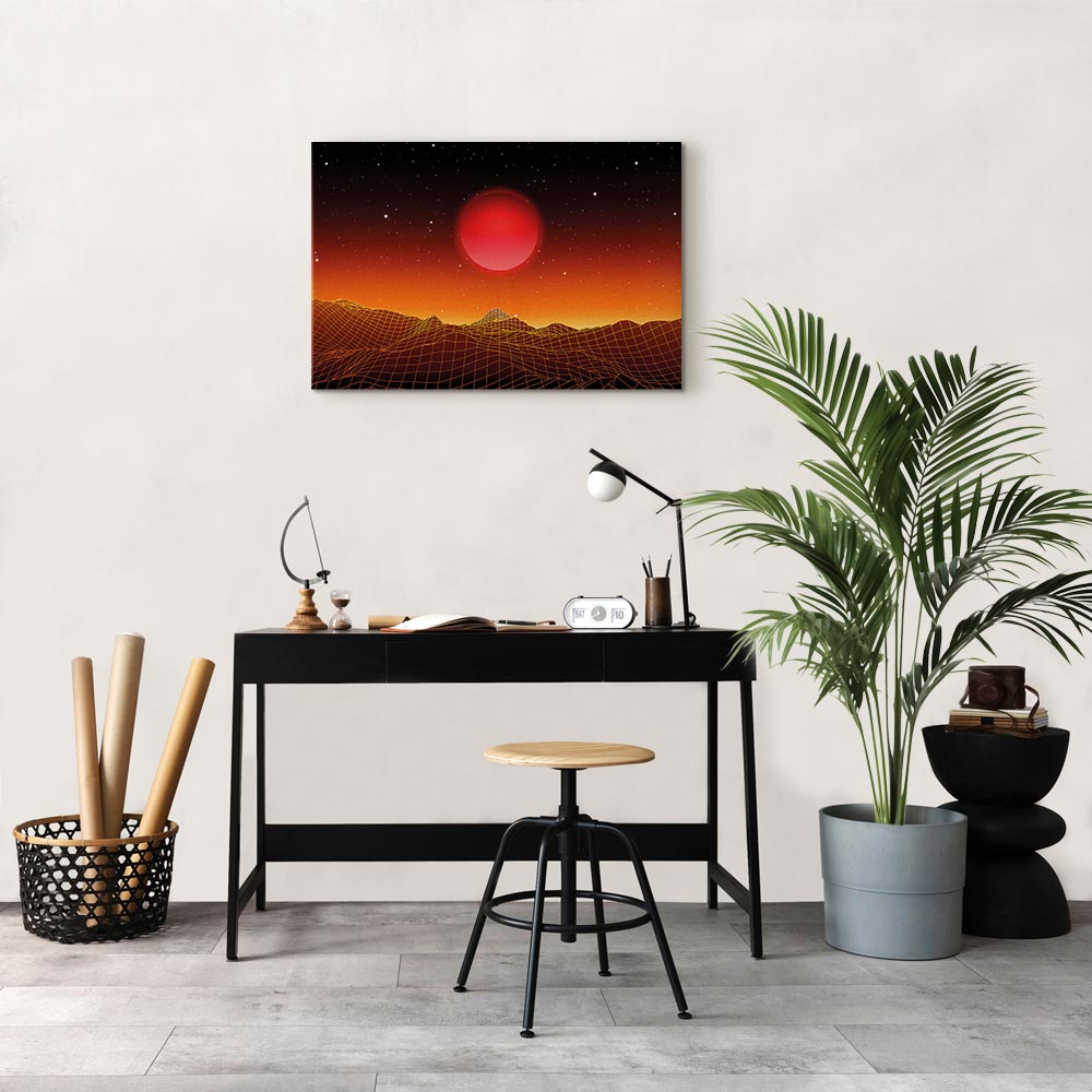 Futuristic Sky Landscape Canvas Print