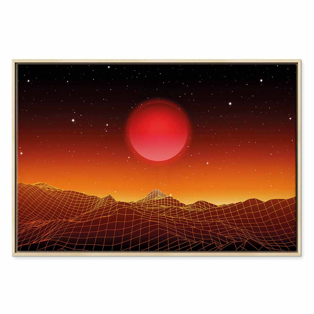 Futuristic Sky Landscape Canvas Print