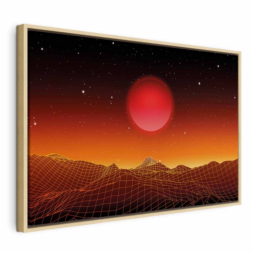 Futuristic Sky Landscape Canvas Print