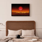 Futuristic Sky Landscape Canvas Print