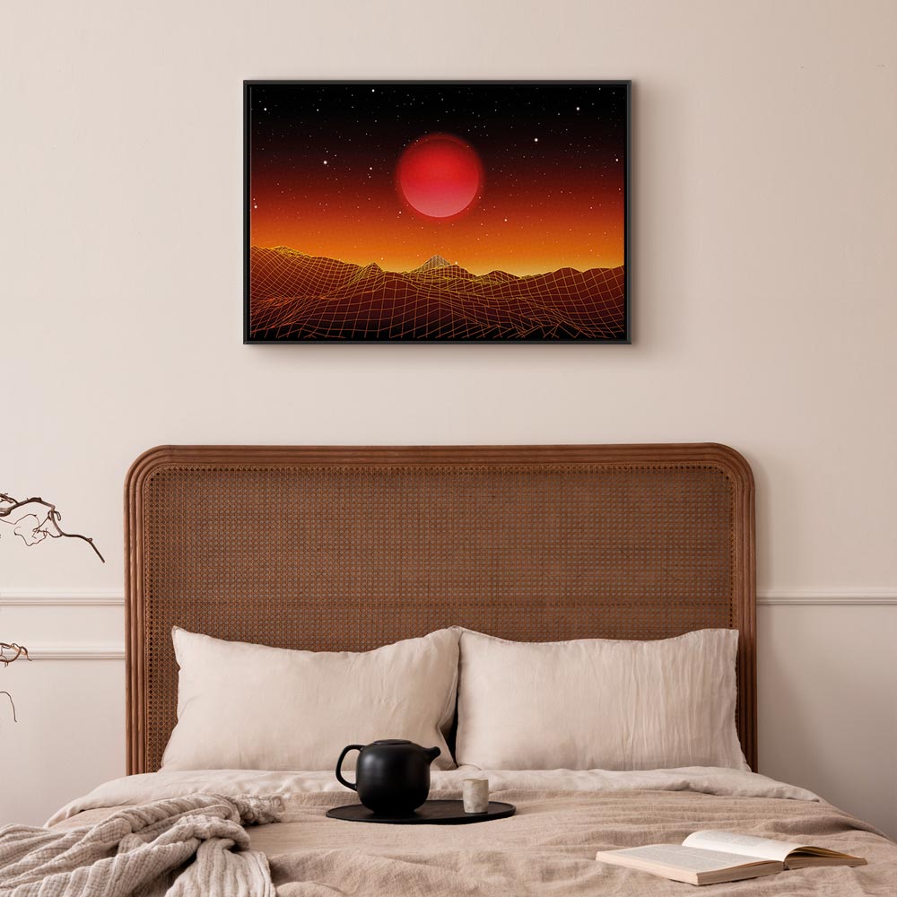 Futuristic Sky Landscape Canvas Print