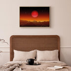Futuristic Sky Landscape Canvas Print