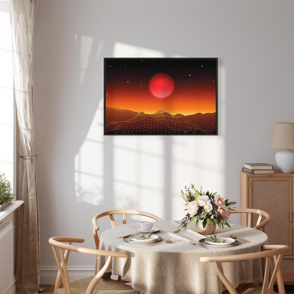 Futuristic Sky Landscape Canvas Print
