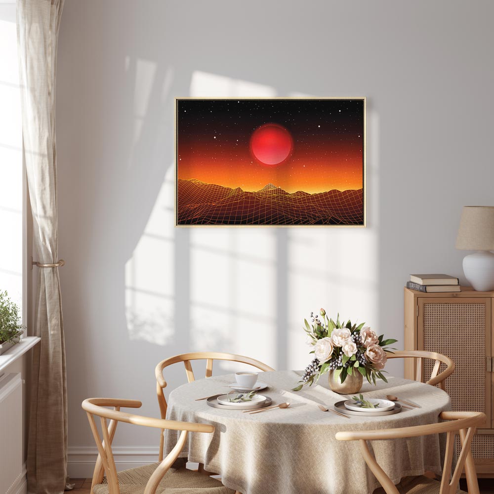 Futuristic Sky Landscape Canvas Print