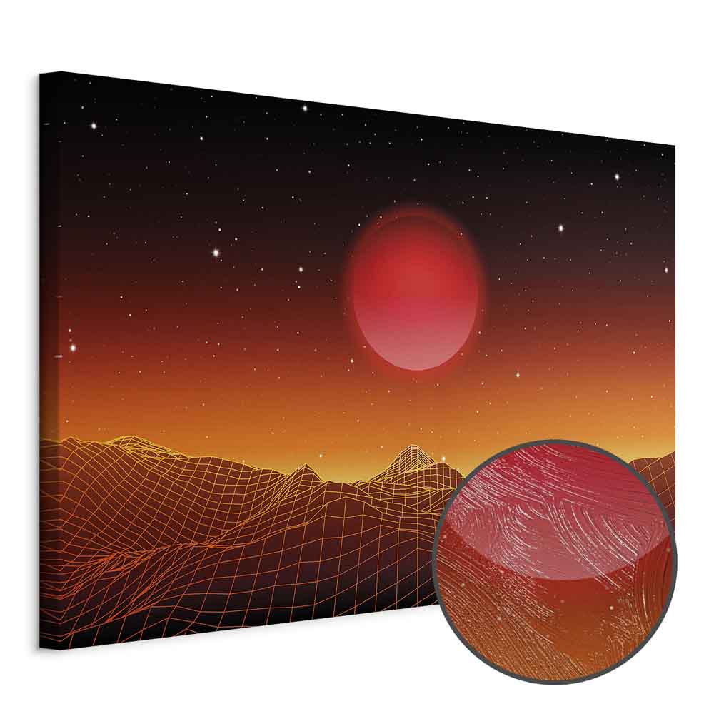 Futuristic Sky Landscape Canvas Print